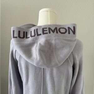 Lululemon Light Gray/Purple Hoodie - Size 4 - Excellent Condition